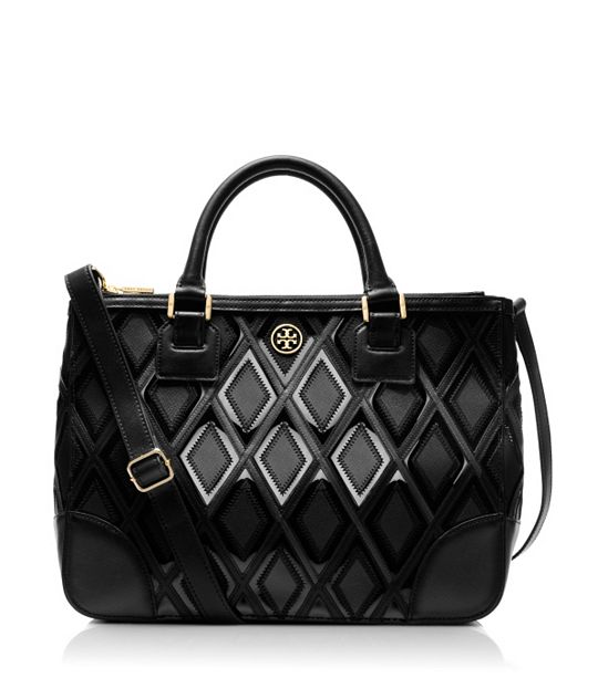 Robinson Patchwork Double Zip Tote Tory Burch