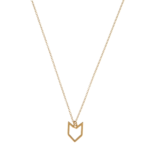 Gold Chevron Arrow Necklace ILY Couture